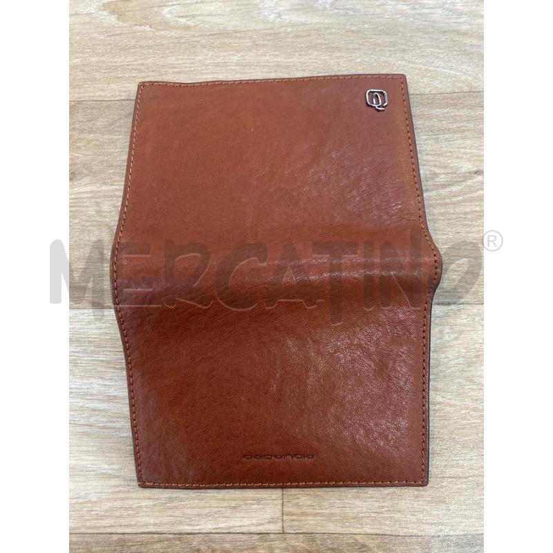 PORTA FOGLIO UOMO PIQUADRO IN PELLE MARRONE | Mercatino dell'Usato Pomezia 4