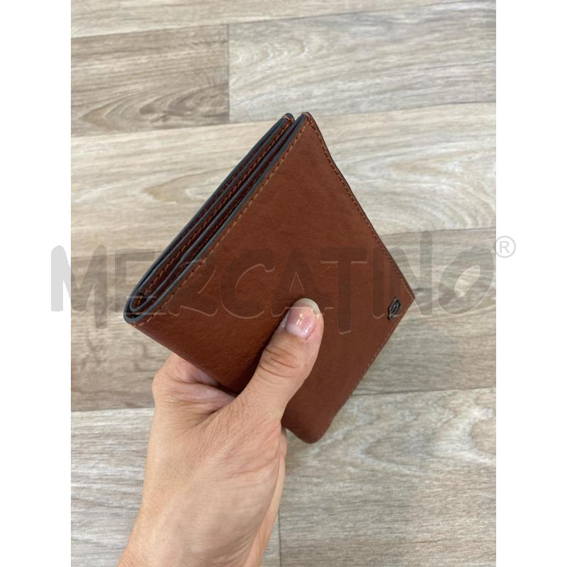 PORTA FOGLIO UOMO PIQUADRO IN PELLE MARRONE | Mercatino dell'Usato Pomezia 5