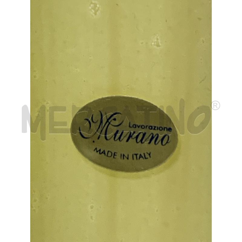 PORTA FOTO VETRO STRISCE ARANCIO FIORE  | Mercatino dell'Usato Pomezia 2