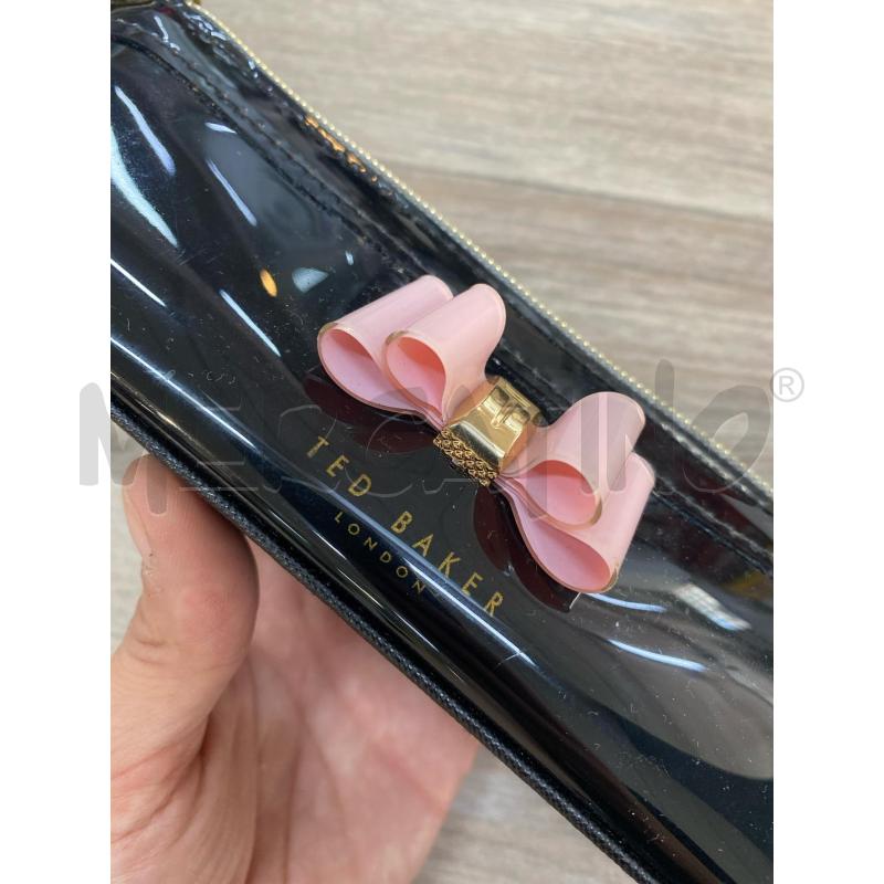 PORTA TRUCCHI TED BAKER NERO FIOCCHETTO ROSA  | Mercatino dell'Usato Pomezia 2