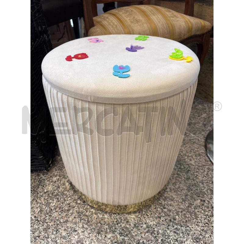 POUF CONTENITORE TONDO | Mercatino dell'Usato Pomezia 1