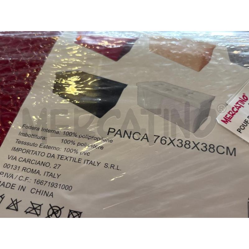 POUF ROSSO PITONATO | Mercatino dell'Usato Pomezia 3