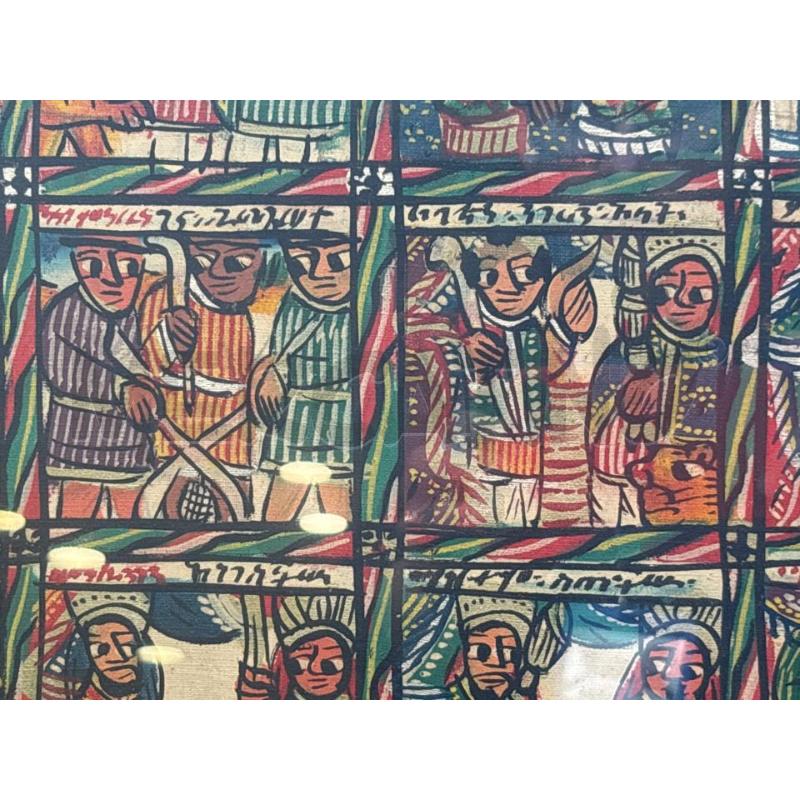 QUADRO 120 X 58 CM ETIOPE STORY PAINTING | Mercatino dell'Usato Pomezia 3