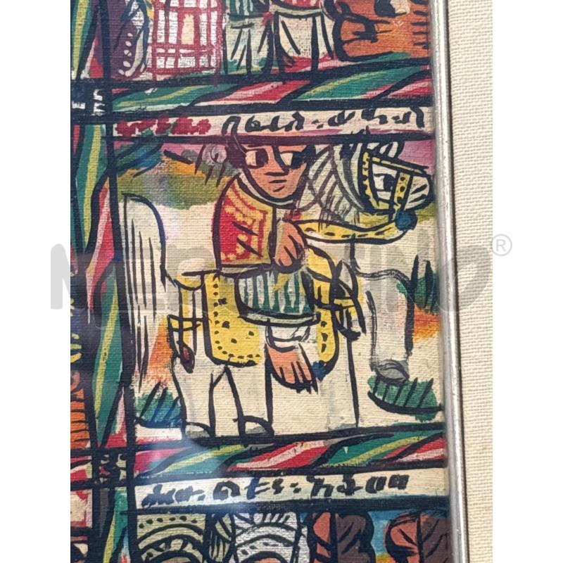 QUADRO 120 X 58 CM ETIOPE STORY PAINTING | Mercatino dell'Usato Pomezia 4