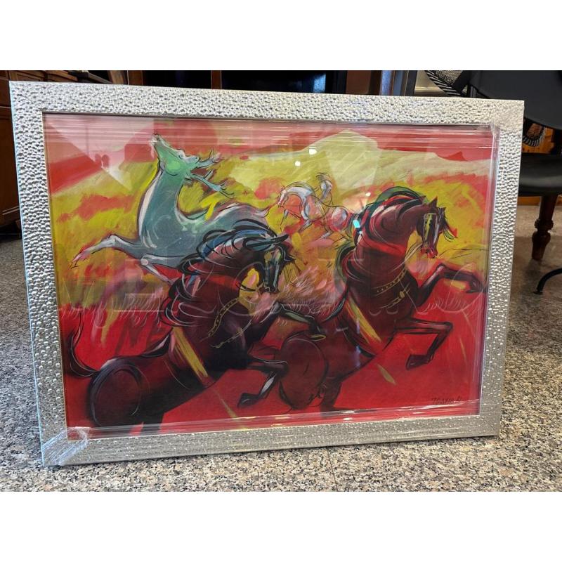 QUADRO 77 X 58 C/ARG. CAVALLI | Mercatino dell'Usato Pomezia 1