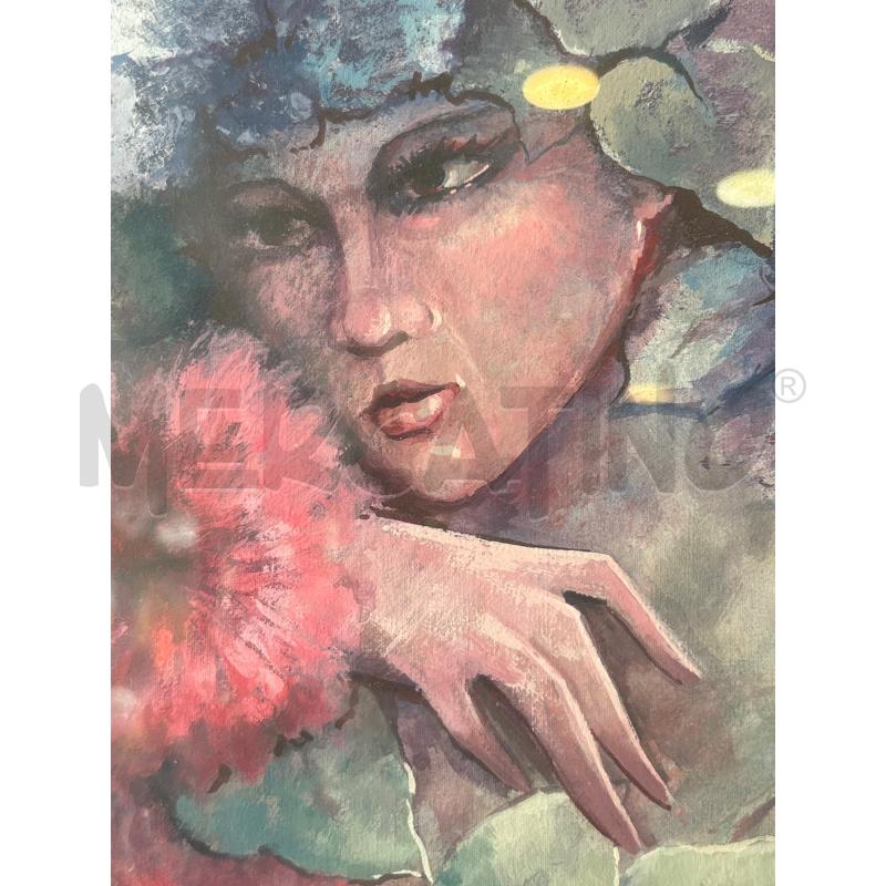 QUADRO DONNA NUDA ESPLOSIONE DI FIORI | Mercatino dell'Usato Pomezia 2