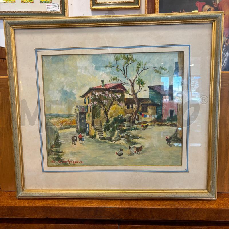 QUADRO FIRMA CARBONE C/DOR 62 X 55 CM | Mercatino dell'Usato Pomezia 1