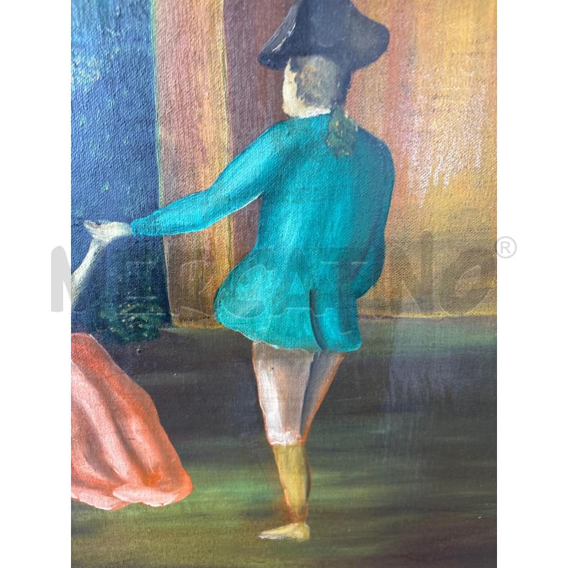 QUADRO GRANDE OLIO FIGURE CORNICE ORO | Mercatino dell'Usato Pomezia 3