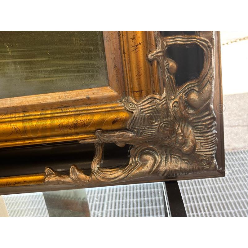 QUADRO GRANDE PAESAGGIO FIUME CORNICE LEGNO | Mercatino dell'Usato Pomezia 2