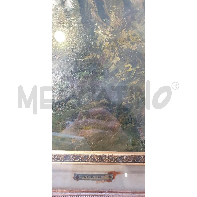 QUADRO OLIO SU TELA COMITALE FORESTA | Mercatino dell'Usato Pomezia 2