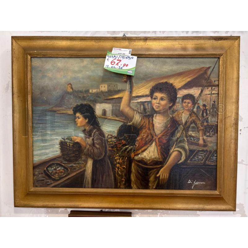 QUADRO OLIO SU TELA DI GENNARO | Mercatino dell'Usato Pomezia 1