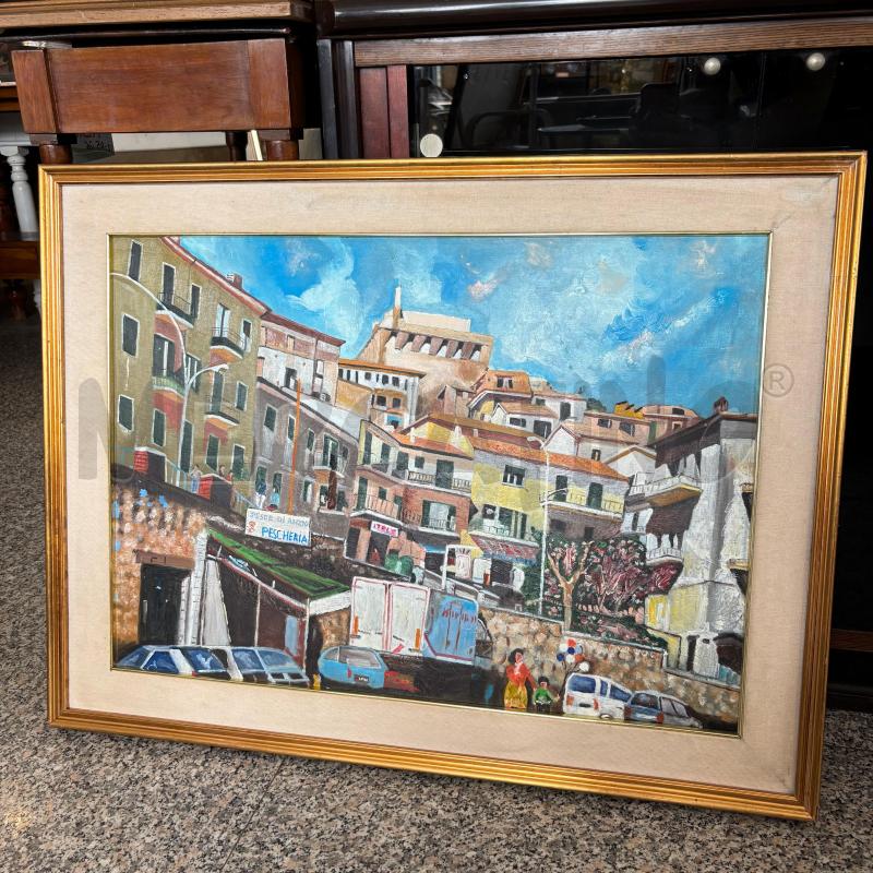 QUADRO PAESAGGIO CITTADINO 85 X 65 CM | Mercatino dell'Usato Pomezia 1