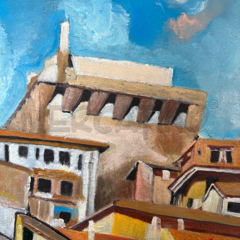 QUADRO PAESAGGIO CITTADINO 85 X 65 CM | Mercatino dell'Usato Pomezia 4