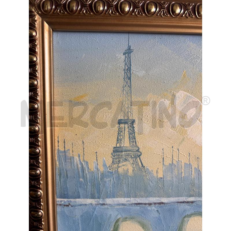 QUADRO PARIGI CORNICE ORO | Mercatino dell'Usato Pomezia 3