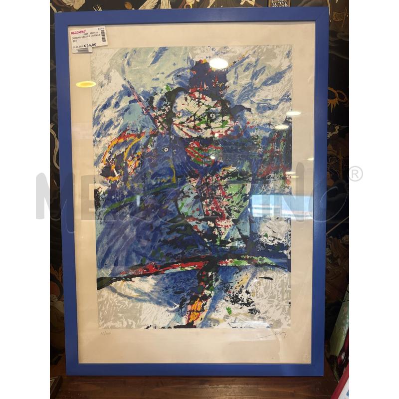 QUADRO STAMPA CORNICE BLU | Mercatino dell'Usato Pomezia 1