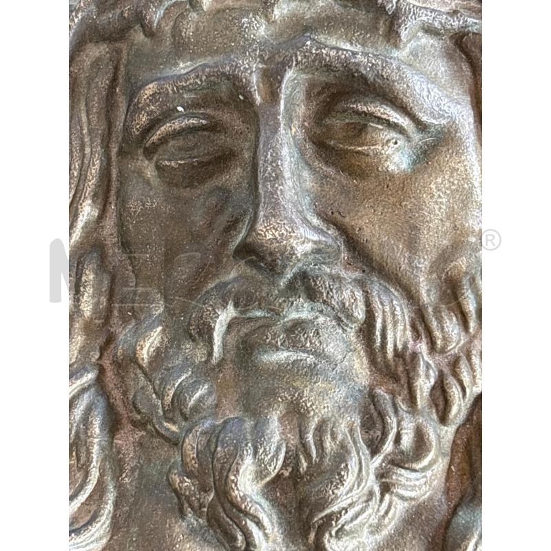 QUADRO VECCHIO CRISTO IN METALLO | Mercatino dell'Usato Pomezia 2