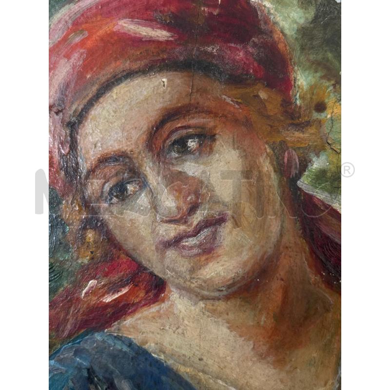 QUADRO VECCHIO SU LEGNO DA RIVEDERE | Mercatino dell'Usato Pomezia 3
