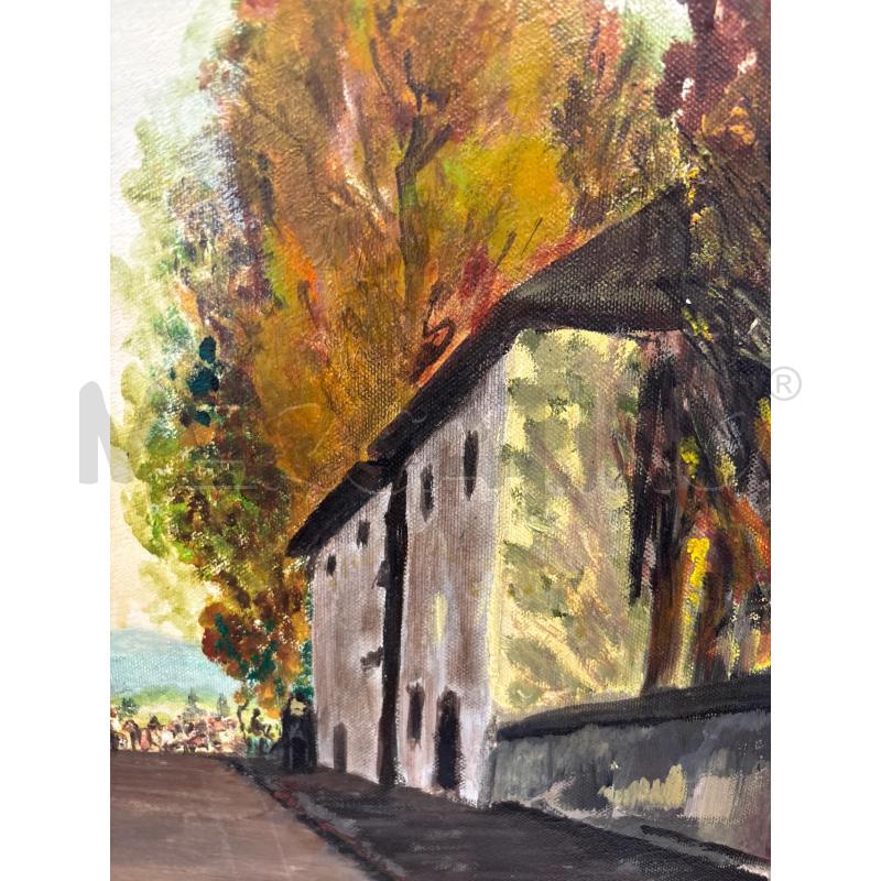 QUADRO VIALE ALBERATO CORNICE BIANCA | Mercatino dell'Usato Pomezia 4