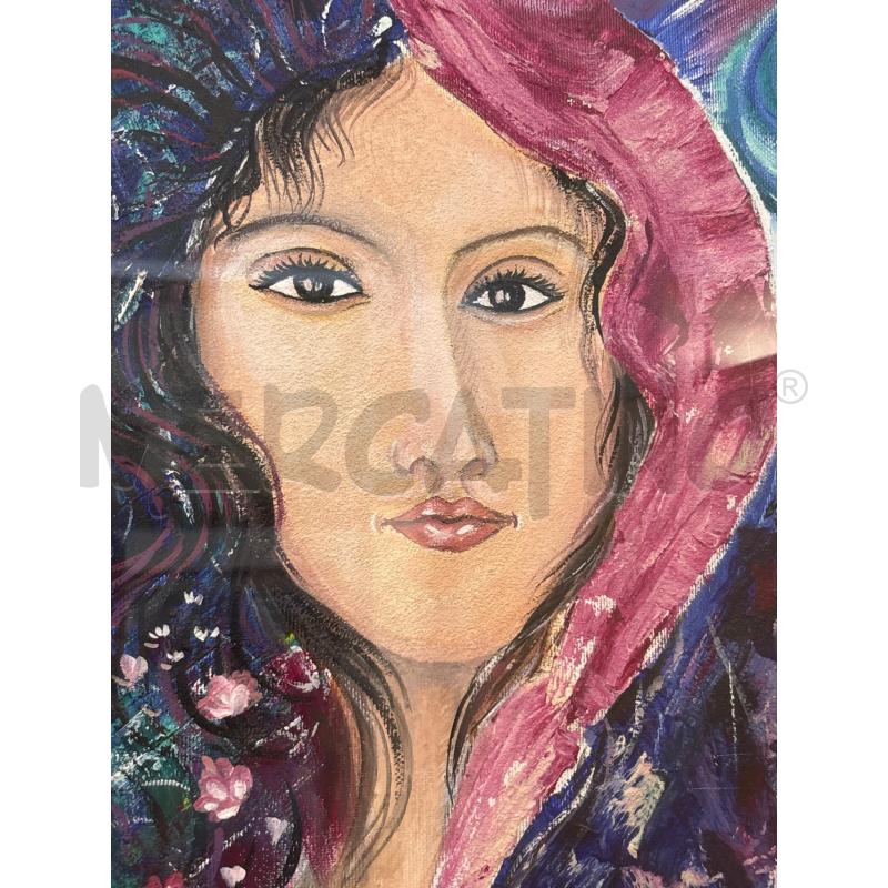 QUADRO VOLTO DONNA E DONNA ASTRATTA LINDEI PONTICELLO 93  | Mercatino dell'Usato Pomezia 2