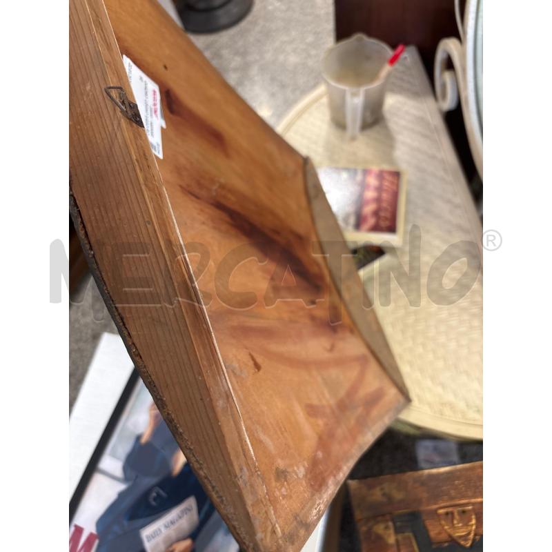 QUADRO  LEGNO VASO ROSE | Mercatino dell'Usato Pomezia 3