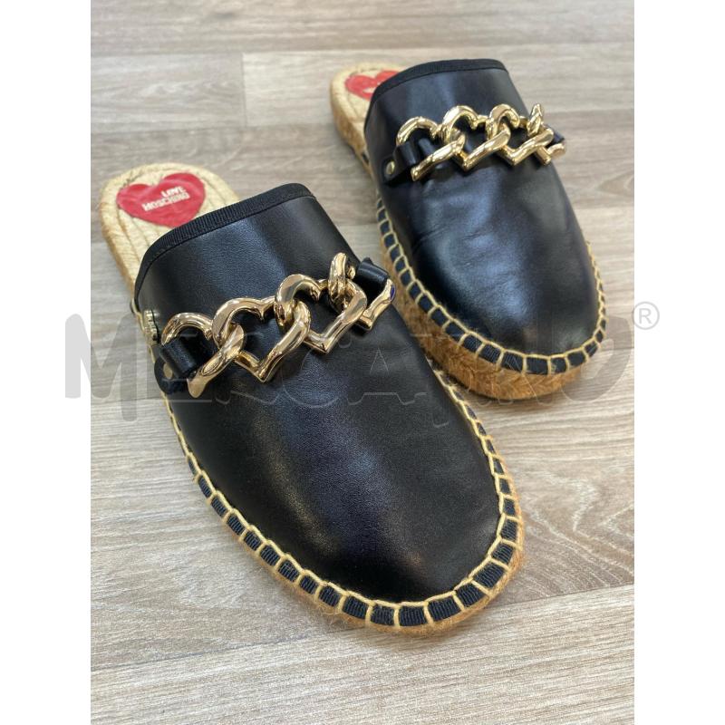 SABOT NERO MOSCHINO PAGLIA CATENA | Mercatino dell'Usato Pomezia 5