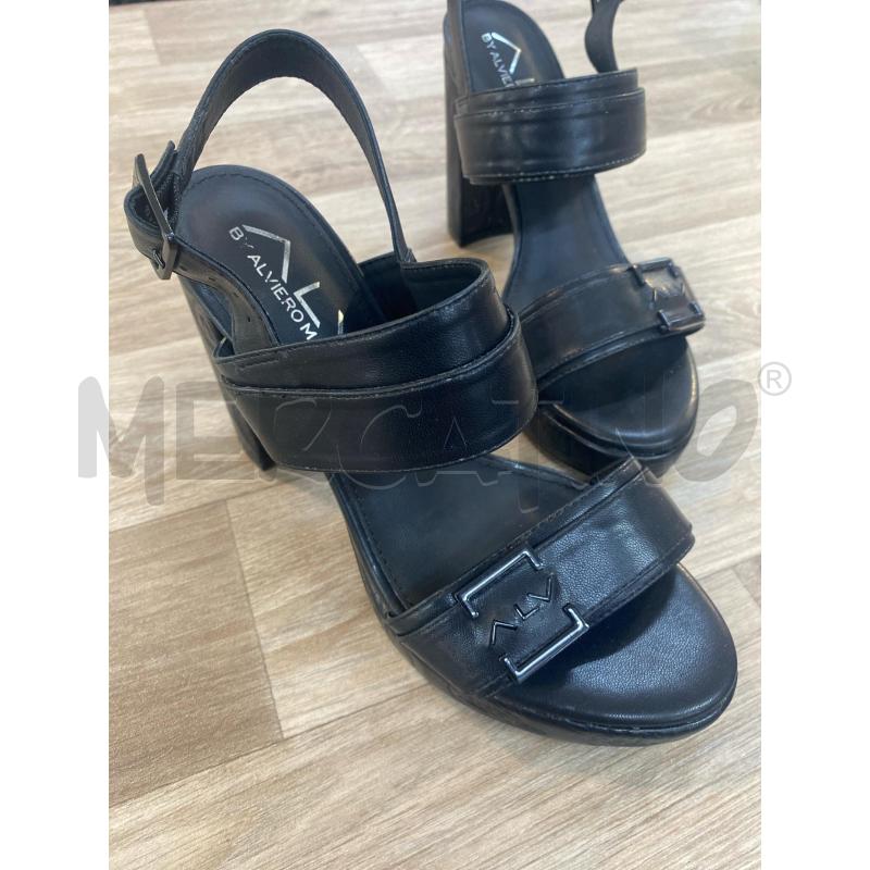SANDALI DONNA ALVIERO MARTINI NERO  | Mercatino dell'Usato Pomezia 2