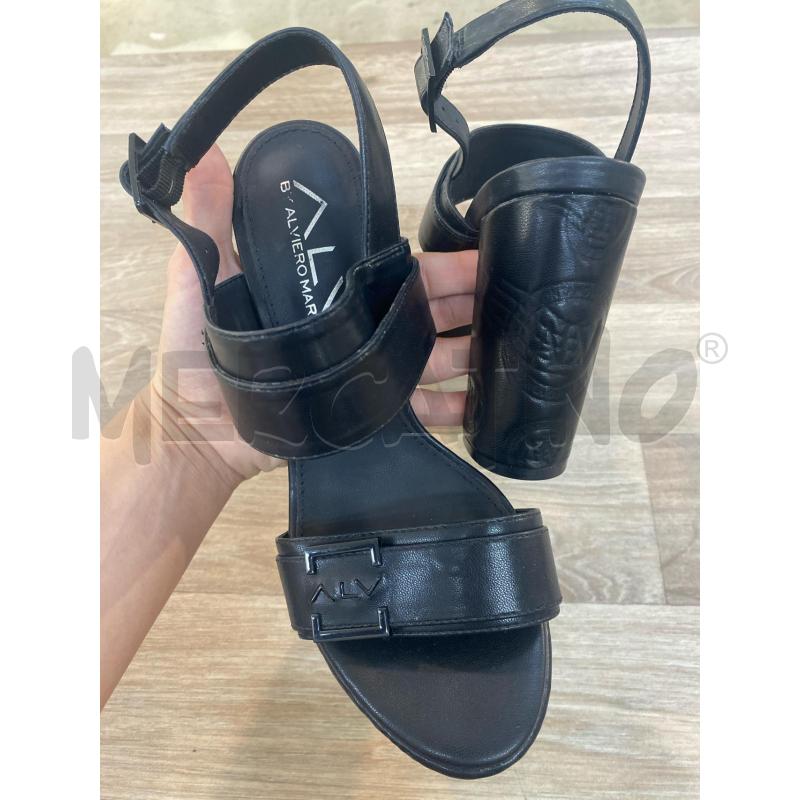SANDALI DONNA ALVIERO MARTINI NERO  | Mercatino dell'Usato Pomezia 4