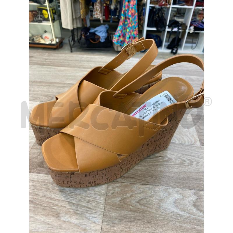 SANDALI DONNA BEIGE ZEPPA MIRIADE | Mercatino dell'Usato Pomezia 1