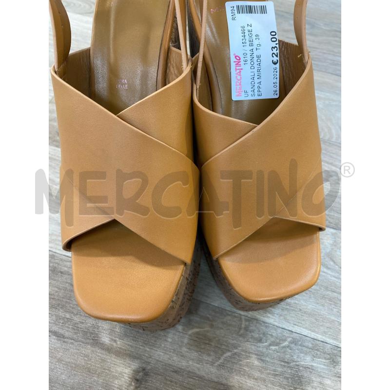 SANDALI DONNA BEIGE ZEPPA MIRIADE | Mercatino dell'Usato Pomezia 3