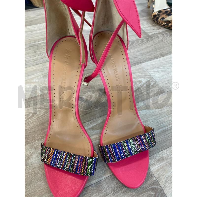 SANDALI DONNA FUXIA MARC ELLIS FASCIA BLU VERDE  | Mercatino dell'Usato Pomezia 3