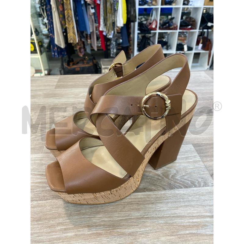 SANDALI DONNA MARRONE SUGHERO MICHAEL KORS  | Mercatino dell'Usato Pomezia 1