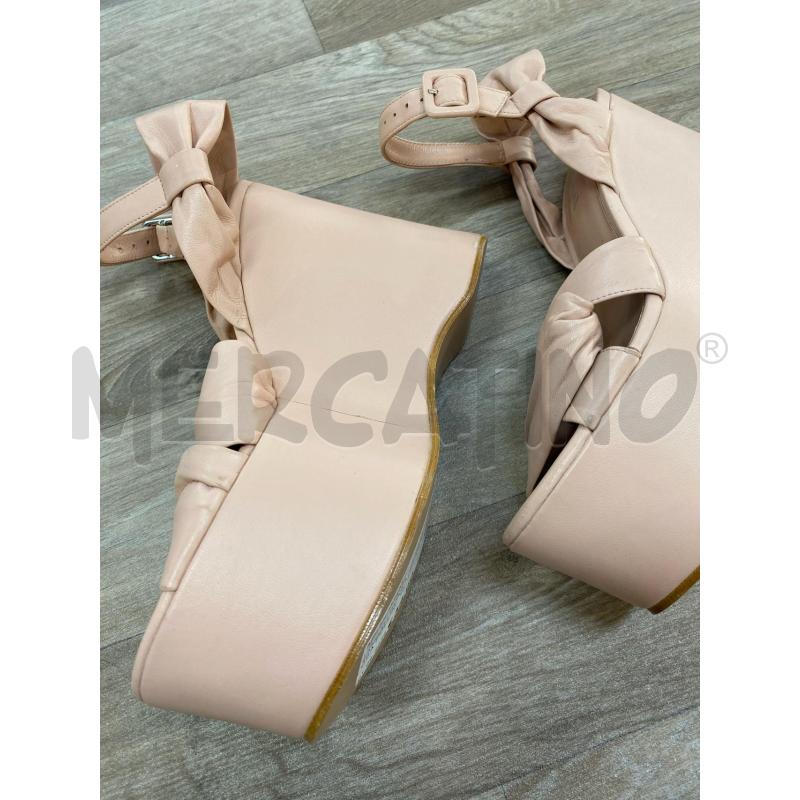 SANDALI DONNA PELLE ROSA POLLINI | Mercatino dell'Usato Pomezia 5
