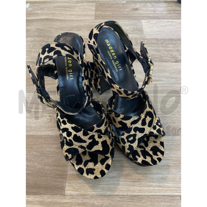 SANDALI DONNA STEVE MADDEN LEOPARDATO TACCO ALRGO | Mercatino dell'Usato Pomezia 1