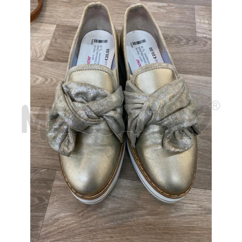 SCARPE DONNA BALDININI ORO MOCASSINO FIOCCO | Mercatino dell'Usato Pomezia 2