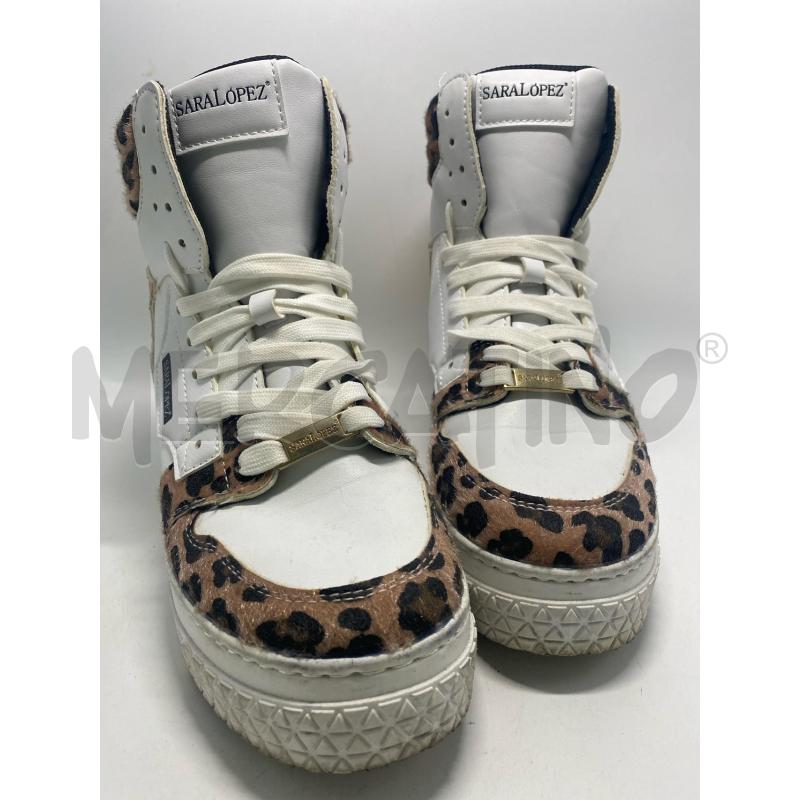 SCARPE DONNA BIANCHE MACULATA SARA LOPEZ  | Mercatino dell'Usato Pomezia 3