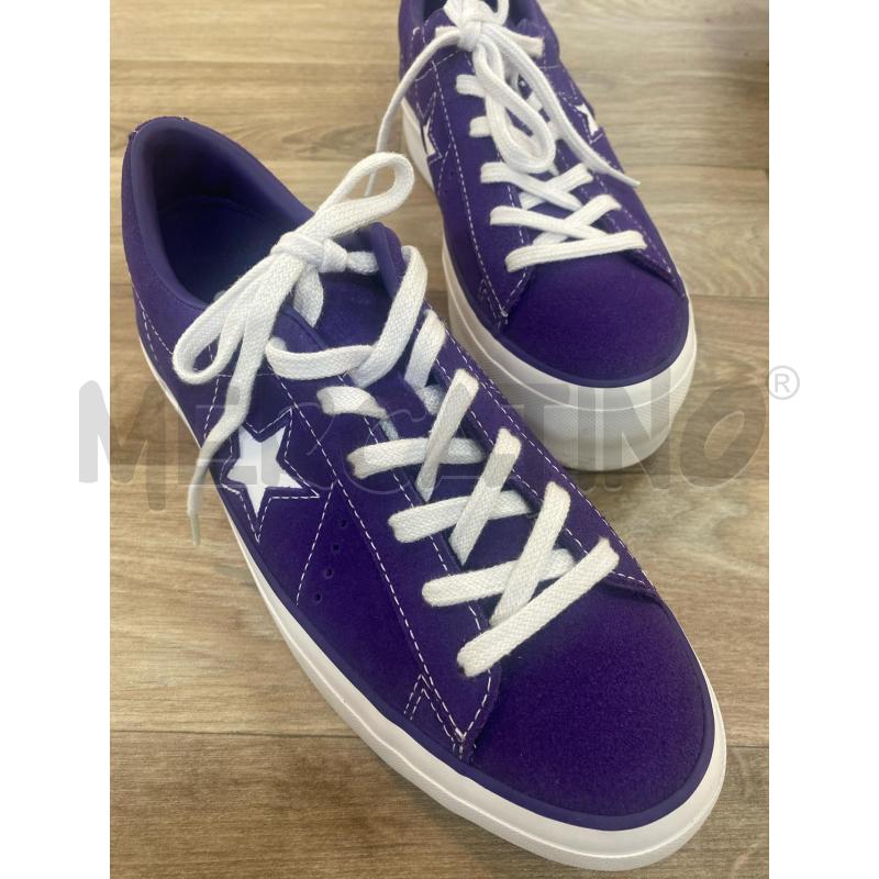 SCARPE DONNA CONVERSE VIOLA  CUCITURE STELLA BIANCA | Mercatino dell'Usato Pomezia 3