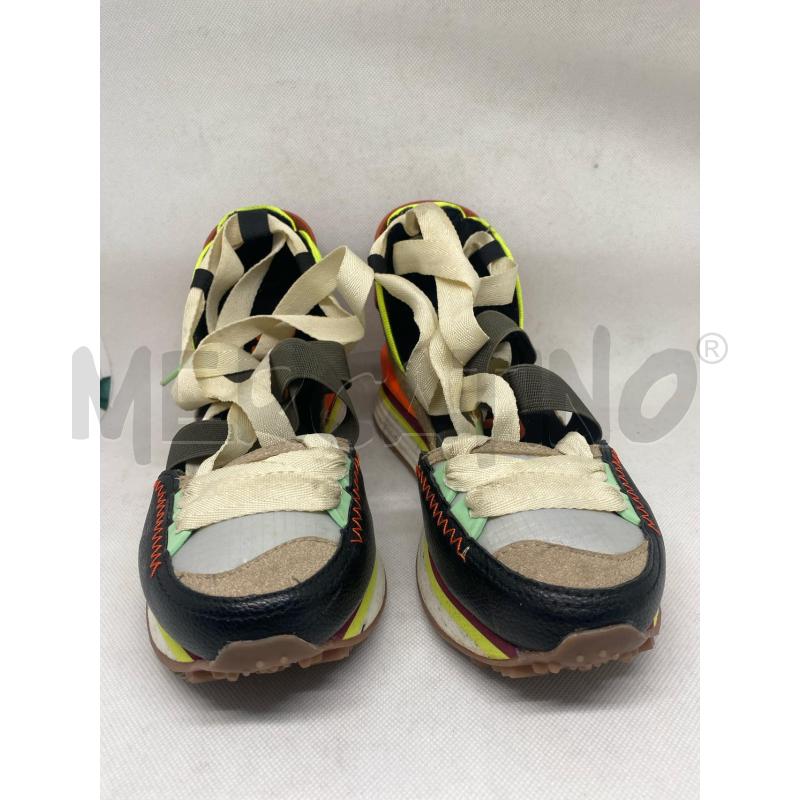 SCARPE DONNA GIOSE4PPO APERTE NERO ARANCIO FLUO | Mercatino dell'Usato Pomezia 1