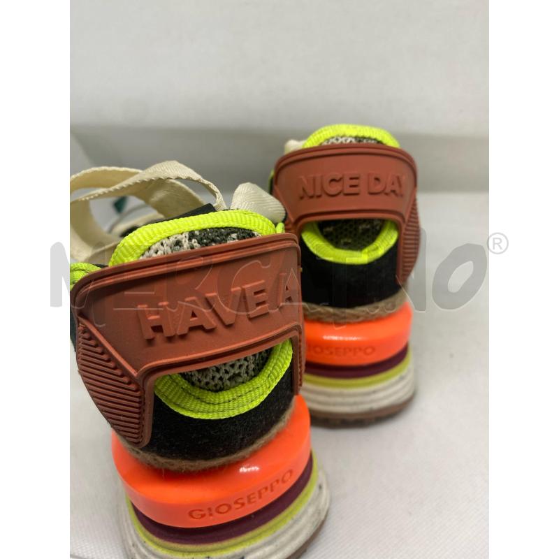 SCARPE DONNA GIOSE4PPO APERTE NERO ARANCIO FLUO | Mercatino dell'Usato Pomezia 4