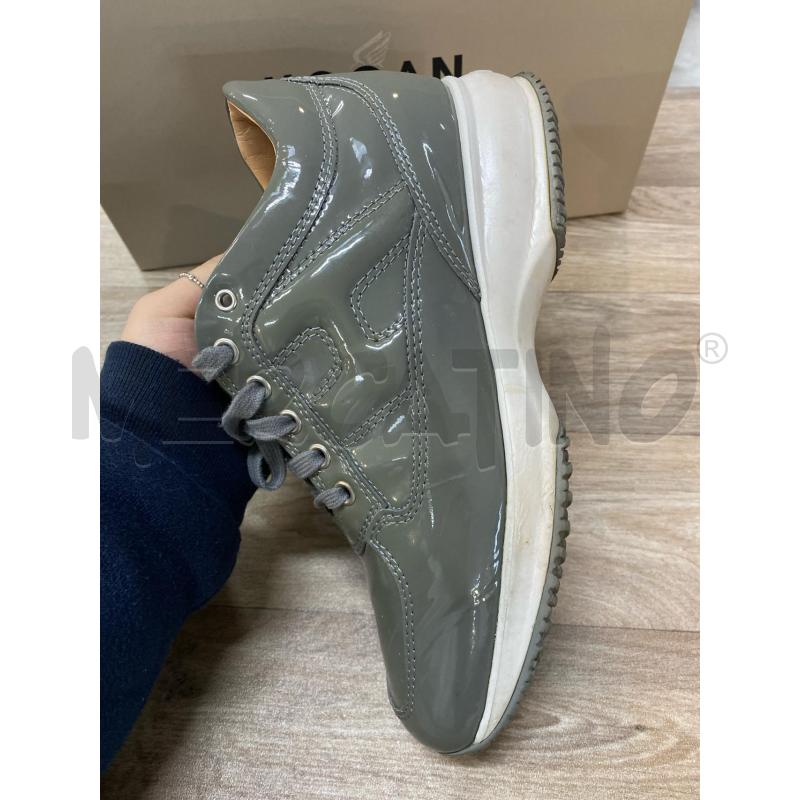 SCARPE DONNA HOGAN GRIGIO LUCIDO  | Mercatino dell'Usato Pomezia 2