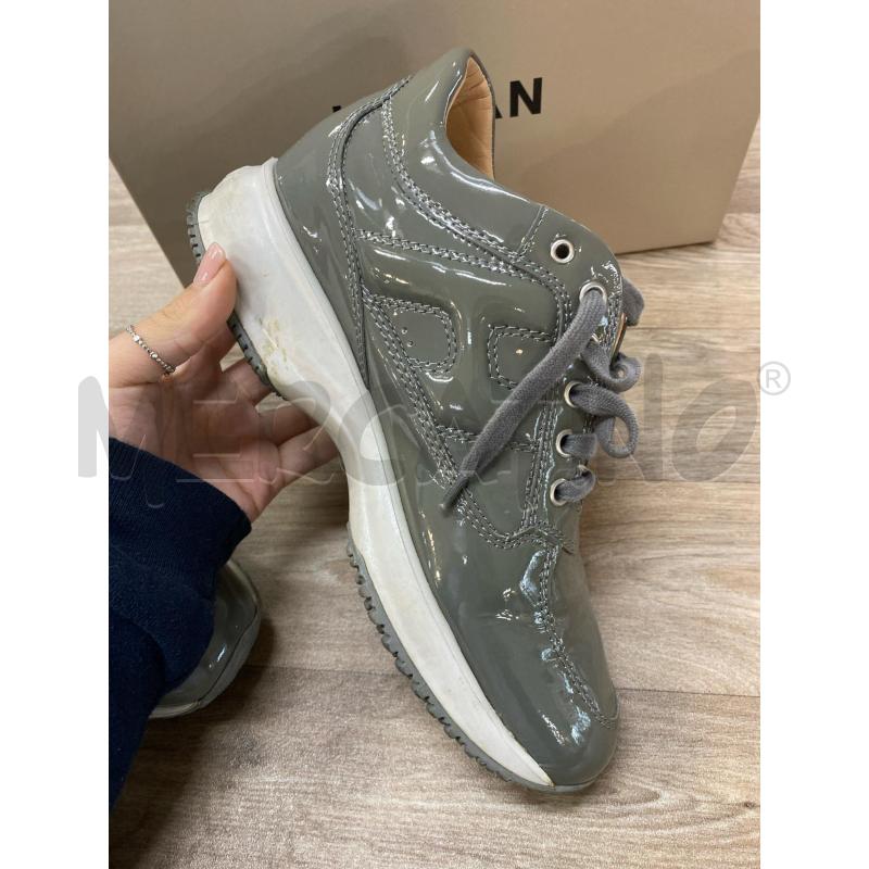 SCARPE DONNA HOGAN GRIGIO LUCIDO  | Mercatino dell'Usato Pomezia 3