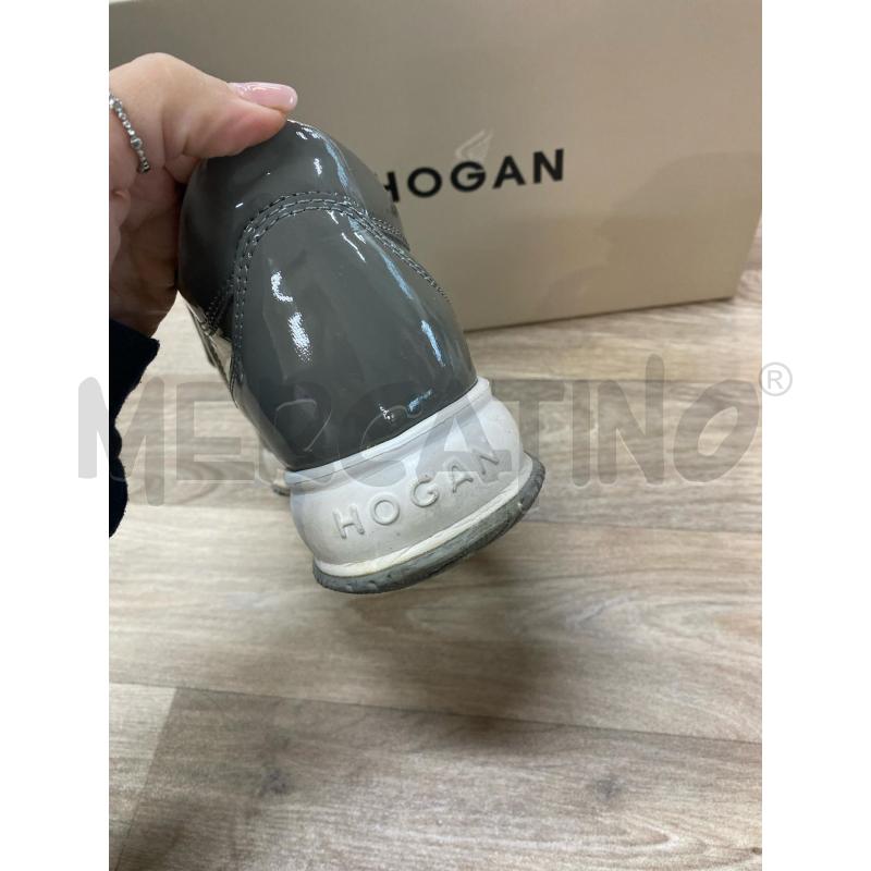 SCARPE DONNA HOGAN GRIGIO LUCIDO  | Mercatino dell'Usato Pomezia 4