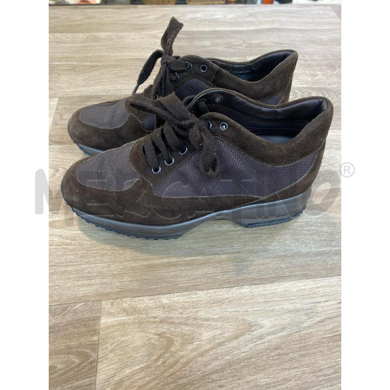 SCARPE DONNA HOGAN MARRONI SCAMOSCIATE | Mercatino dell'Usato Pomezia 1