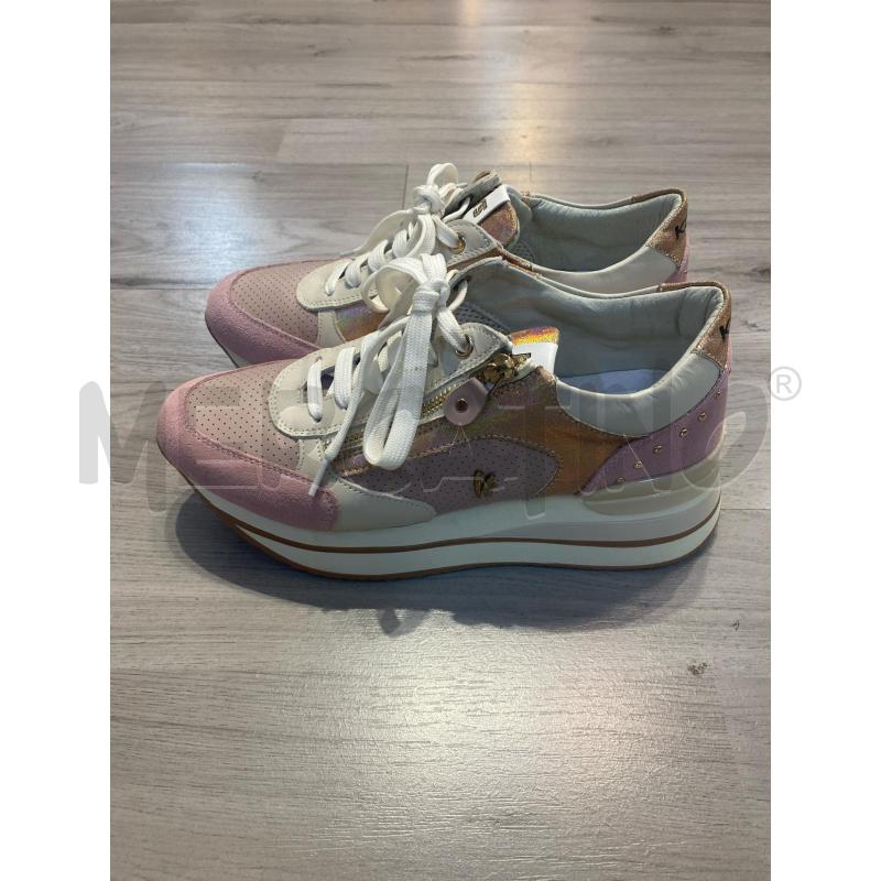 SCARPE DONNA KEYS ROSA ZIP DORATA  | Mercatino dell'Usato Pomezia 1
