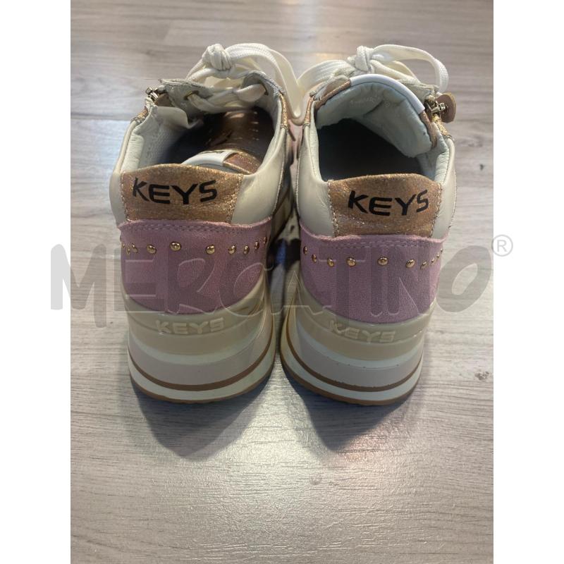 SCARPE DONNA KEYS ROSA ZIP DORATA  | Mercatino dell'Usato Pomezia 3