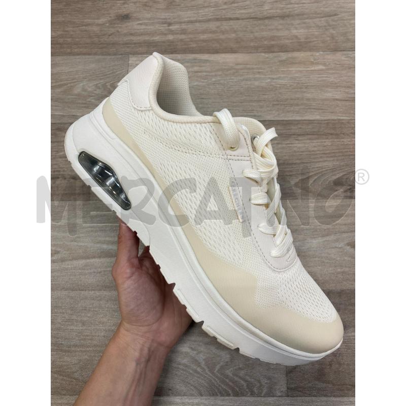 SCARPE DONNA SKETCHERS BEIGE TELA  | Mercatino dell'Usato Pomezia 1