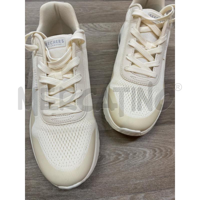 SCARPE DONNA SKETCHERS BEIGE TELA  | Mercatino dell'Usato Pomezia 4