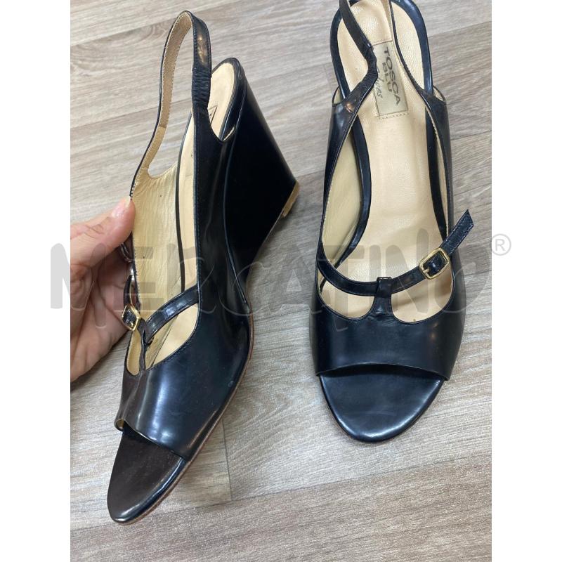 SCARPE DONNA TOSCA BLU NERE FIBIETTA DORATA  | Mercatino dell'Usato Pomezia 3