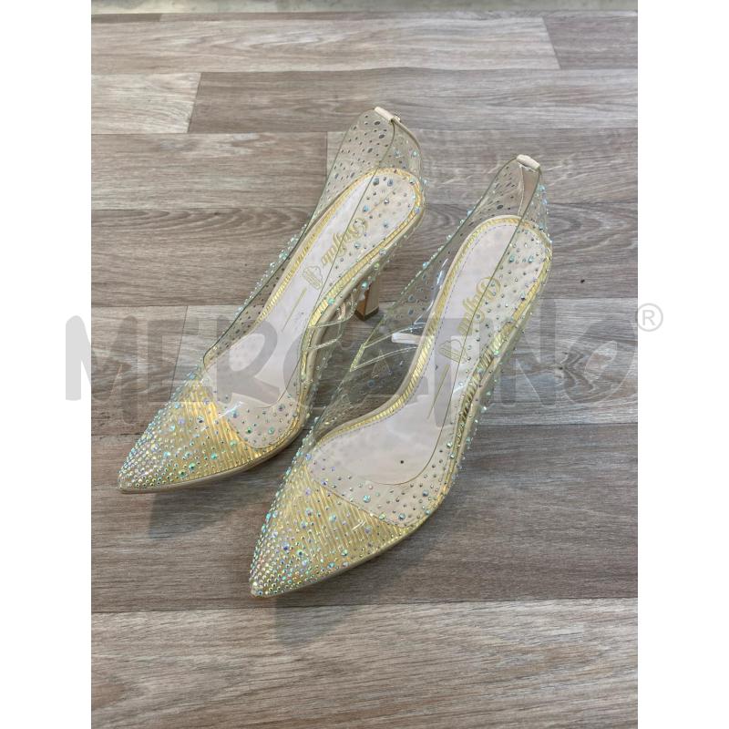 SCARPE TACCHI TRASPARENTE STRASS BUFFALO | Mercatino dell'Usato Pomezia 1