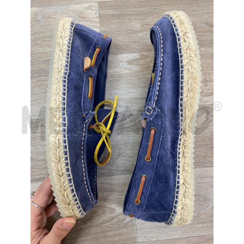 SCARPE UOMO BARCA BRAND ESPADRILLES VERA PELLE CAMOSCIO BLU SCURO | Mercatino dell'Usato Pomezia 5