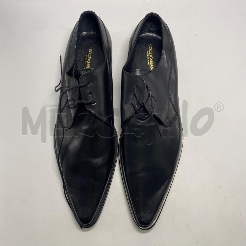 SCARPE UOMO DOLCE&GABBANA IN PELLE NERE A PUNTA | Mercatino dell'Usato Pomezia 1